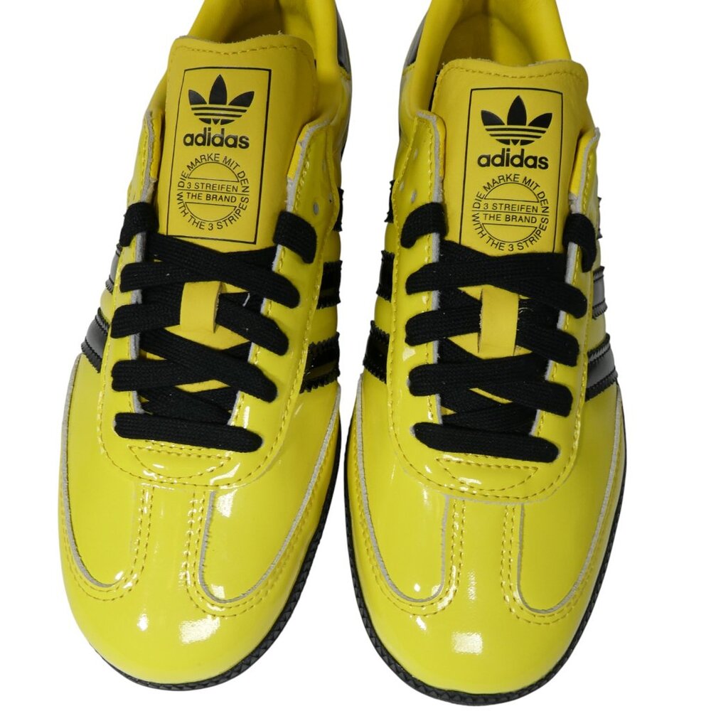 Adidas Women’s Samba JR8749 Size‎ 8.5 Yellow Black Leather Sneakers - Picture 3 of 13
